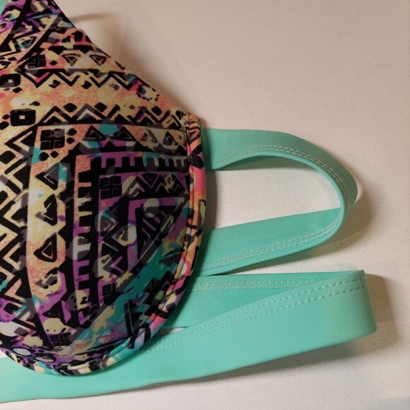 TiniBikini Womens XL Swimsuit Bikini set Beachy Coastal wire Push-up Bra strappy - Picture 12 of 15